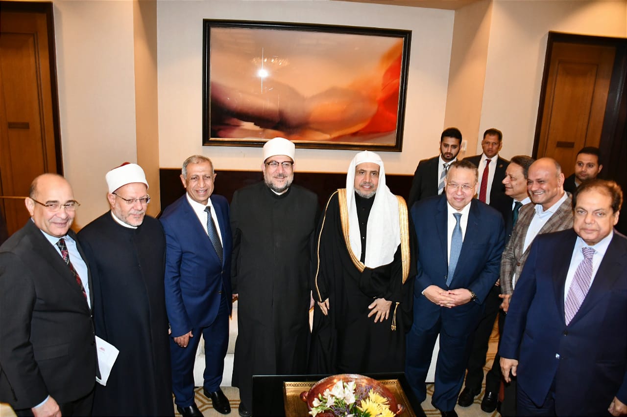 رابطة العالم الإسلامى مع وزير الأوقاف