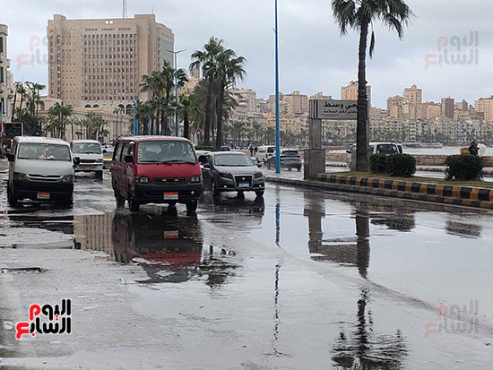 حالة-الطقس-أمطار-غزيرة-على-الإسكندرية
