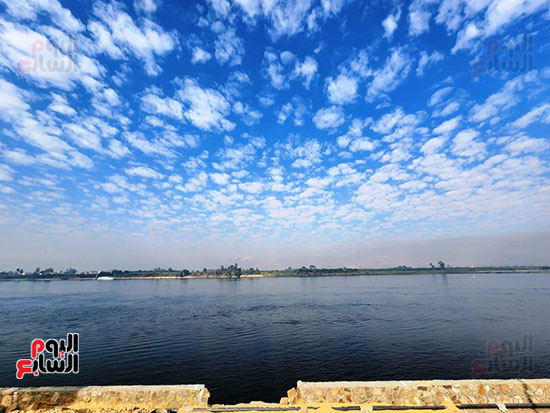 الغيوم-ترسم-مشهدا-جماليا-فوق-نهر-النيل-بالأقصر