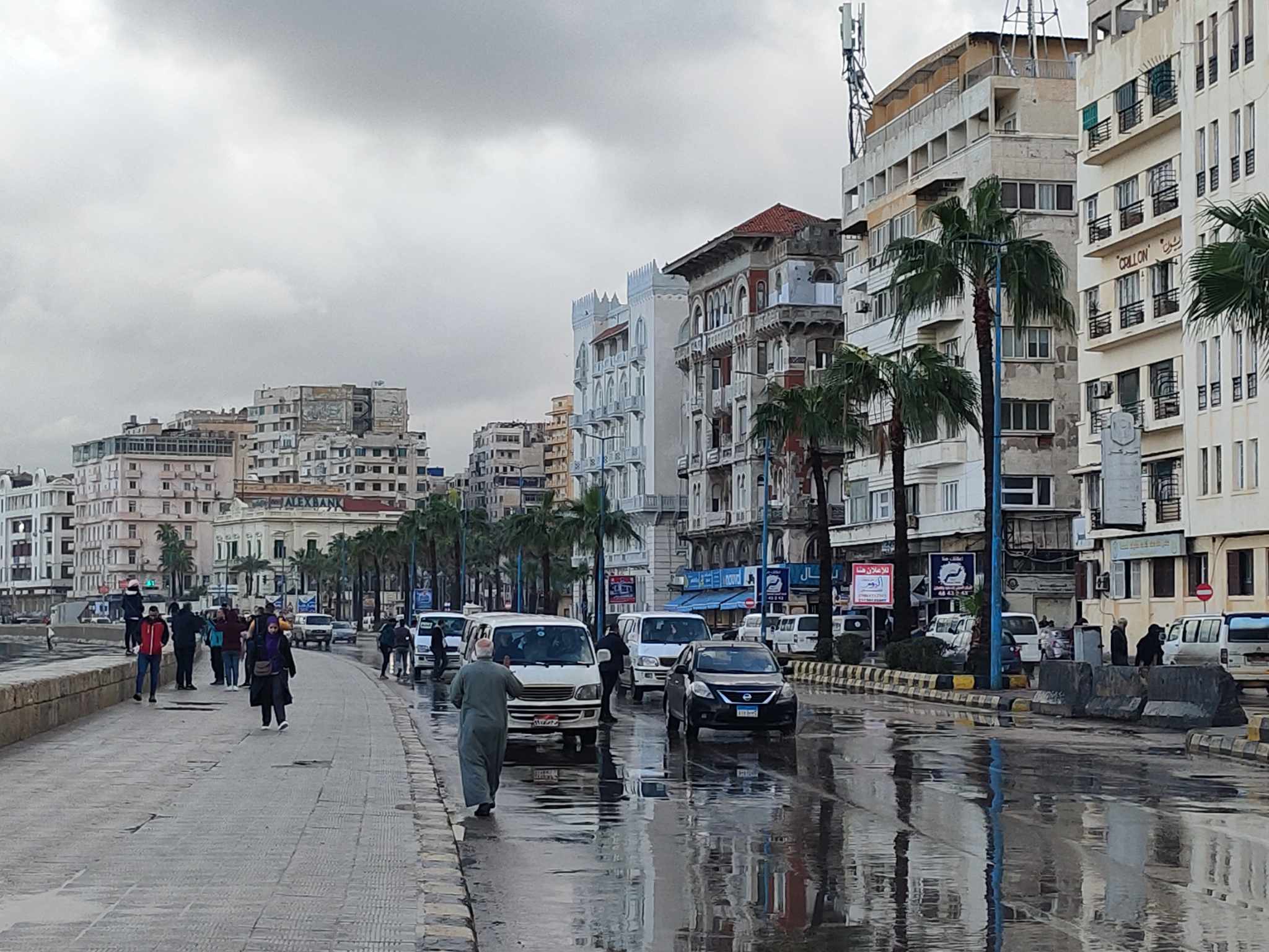 امطار وانخفاض في درجات الحرارة في الإسكندرية