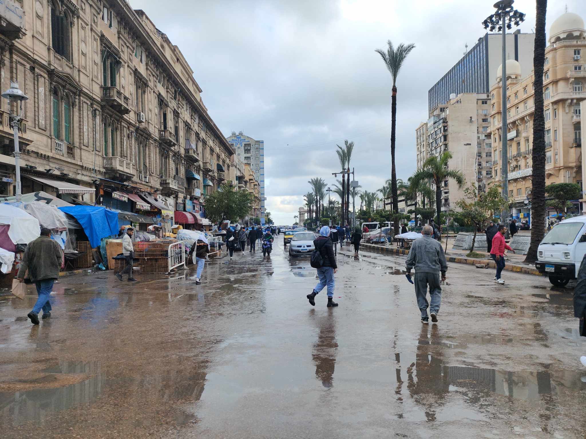 امطار ونشاط لحركة الرياح في الإسكندرية