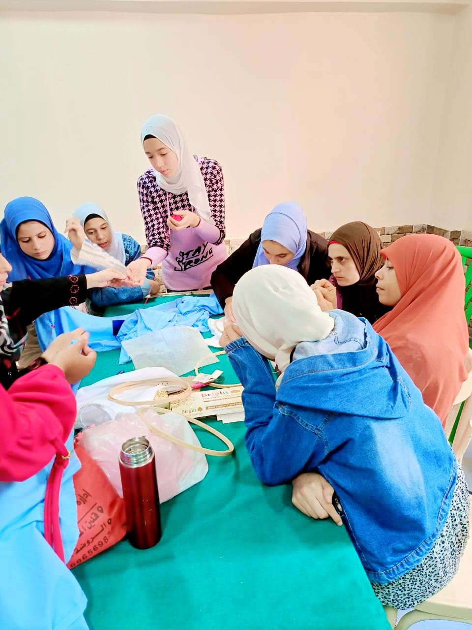 تعليم الفتيات مهن حرفية بكفر الشيخ