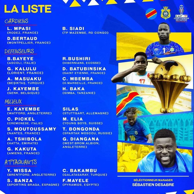 قائمة الكونغو