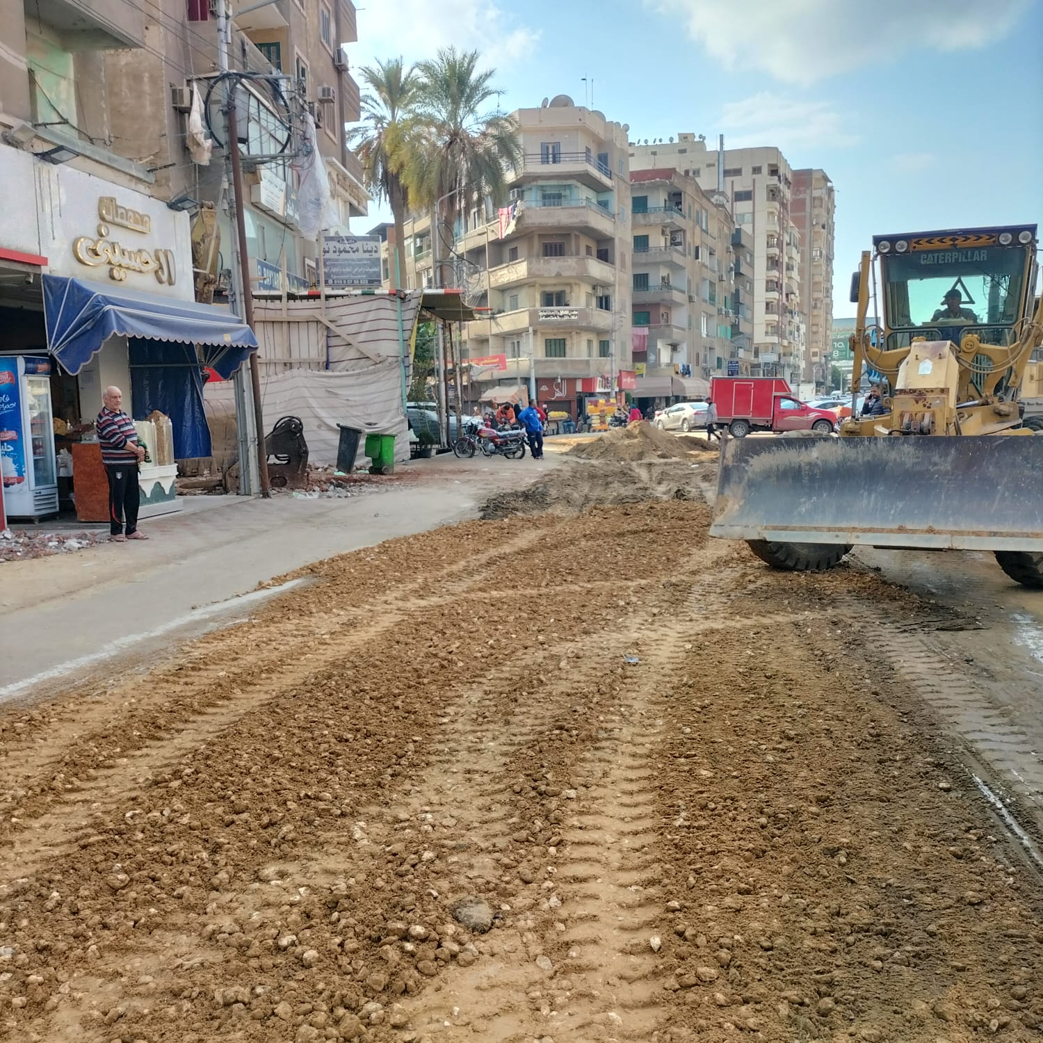  أعمال الصيانة ورفع الكفاءة بشارع الجيش وقناة السويس (10)