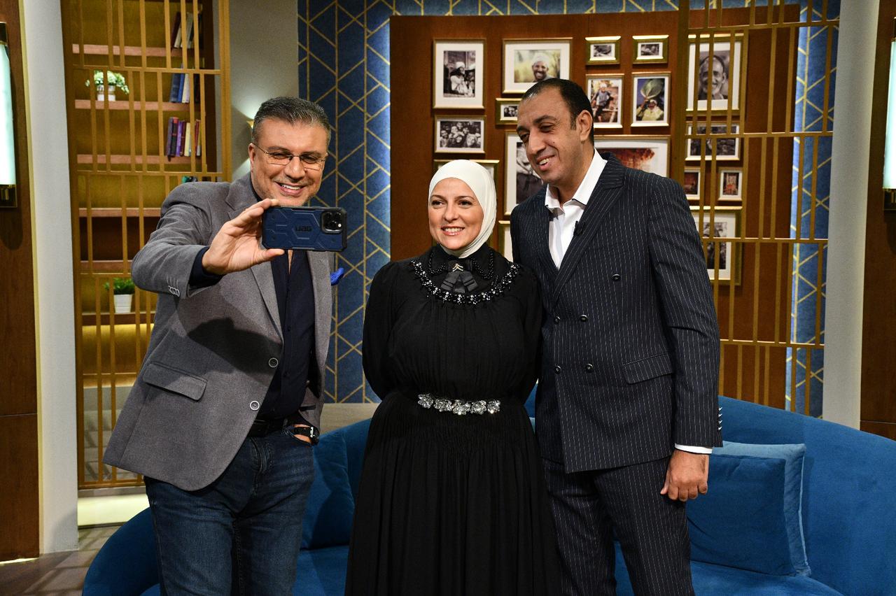 دعاء فاروق وزوجها مع عمرو الليثي