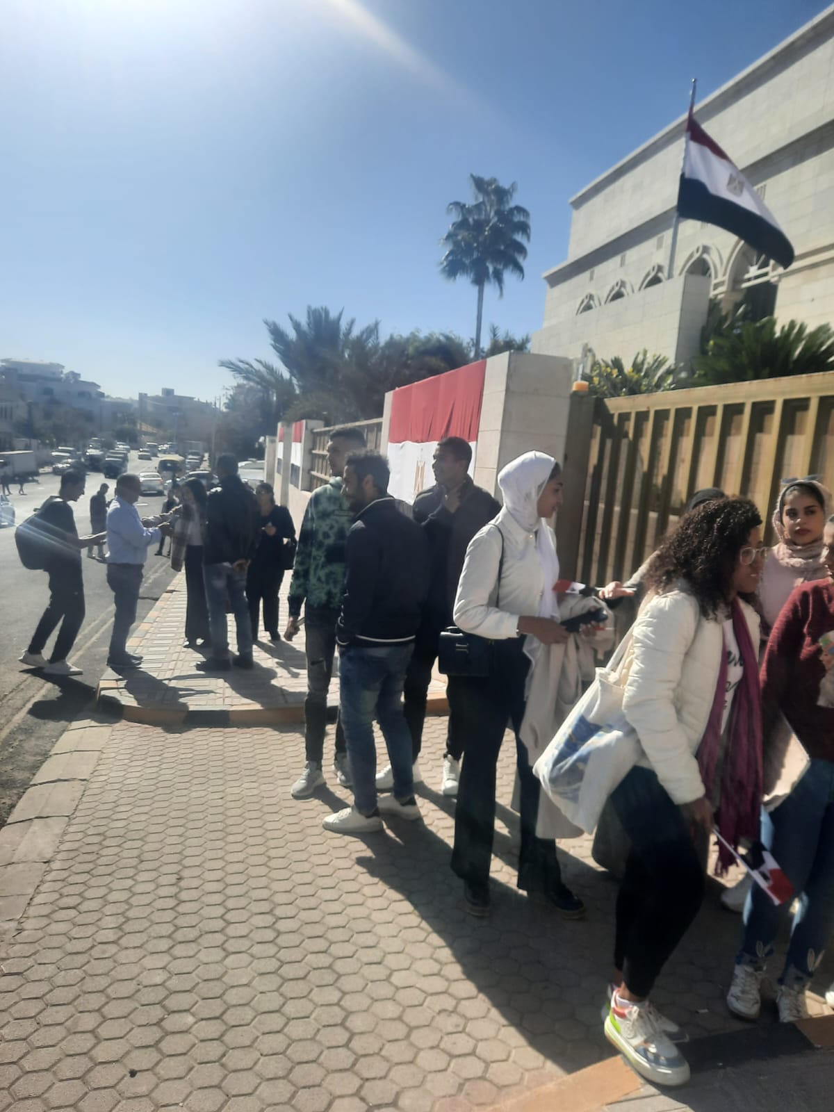 الجالية المصرية فى الأردن للتصويت بالانتخابات الرئاسية