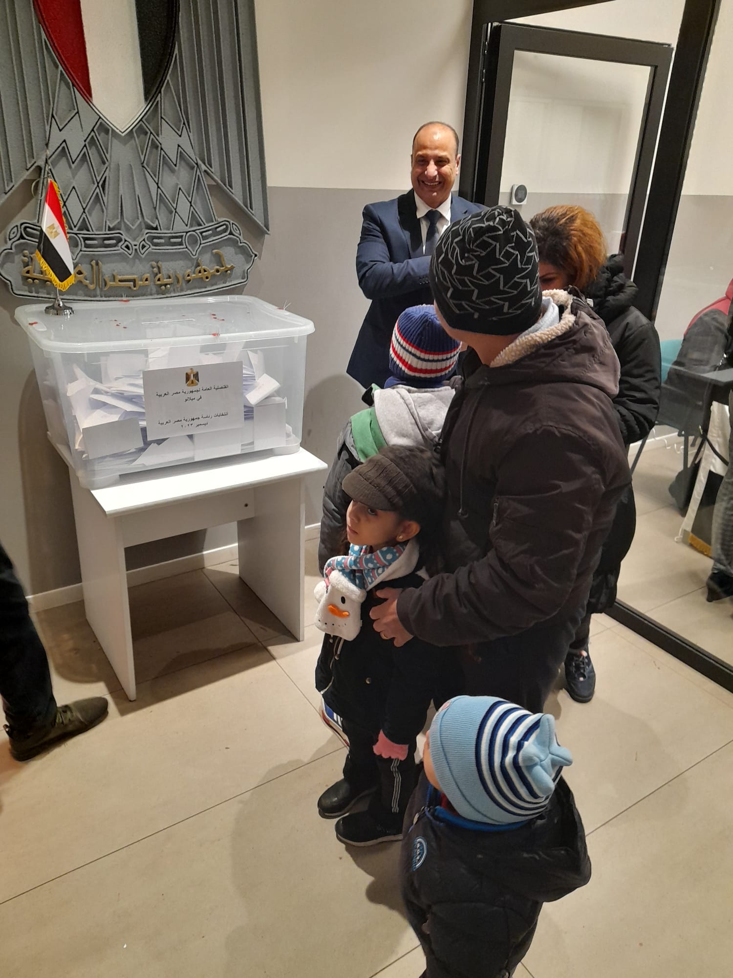 اقبال أبناء الجالية المصرية فى ميلانو  بالانتخابات الرئاسية