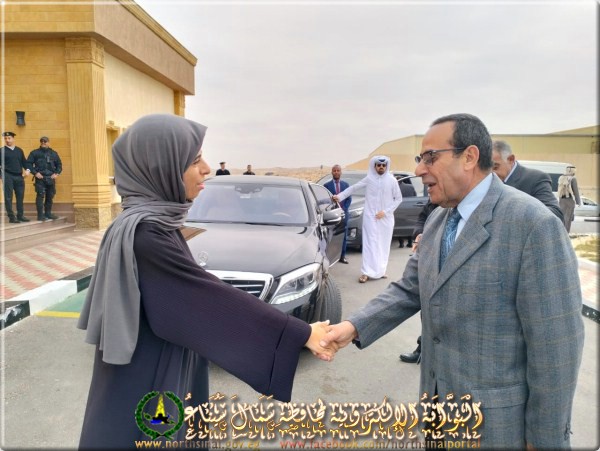 محافظ شمال سيناء يلتقي وزيرة التعاون الدولي القطرية في العريش 