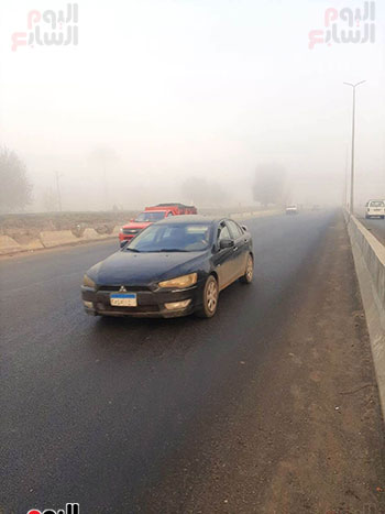 الشبورة-المائية-تغطي-طريق-الإسكندرية-الزراعي-(1)