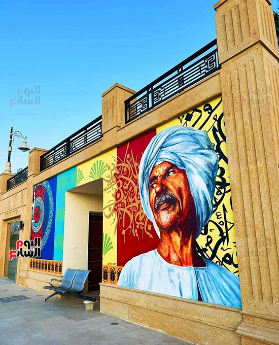 رسومات-آل-السنوسي-على-جداريات-الكورنيش