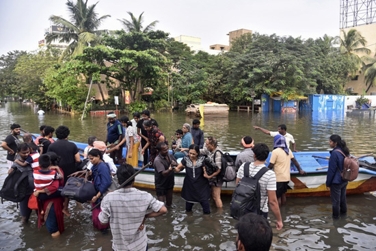 وصل إعصار ميتشونج إلى الهند (2)