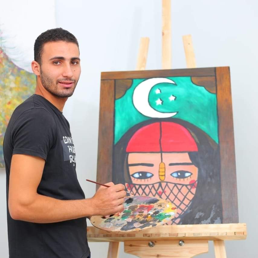محمد أثناء الرسم