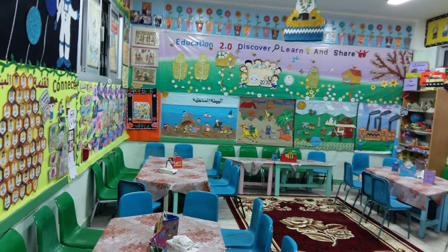 تجهيز قاعات الاطفال بالمدارس