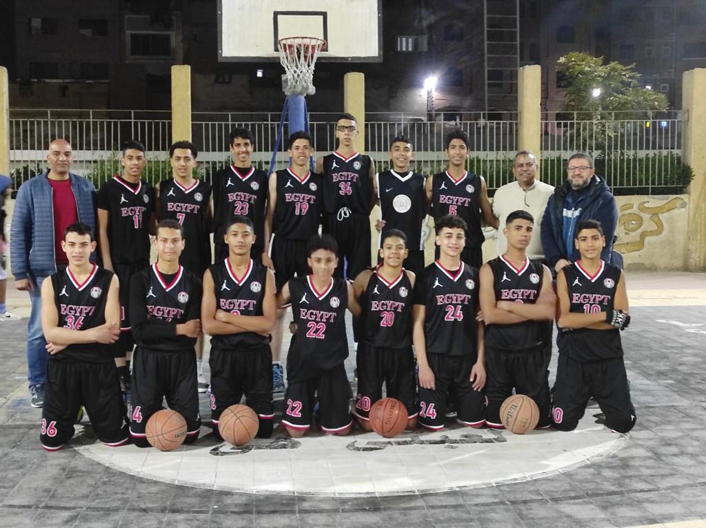 أعضاء منتخب الموهوبين فى بطولة الجمهورية لكرة السلة  بكفر الشيخ
