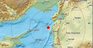 خريطة زلزال سوريا