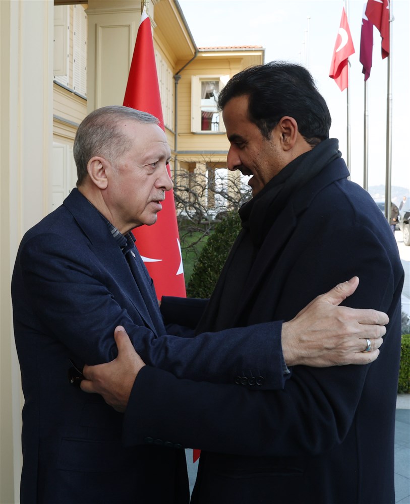  أمير قطر الشيخ تميم بن حمد، والرئيس التركي رجب طيب أردوغان (2)