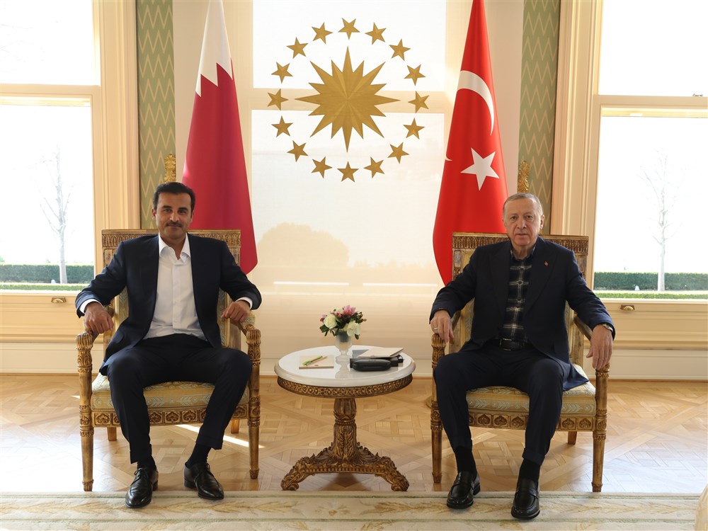  أمير قطر الشيخ تميم بن حمد، والرئيس التركي رجب طيب أردوغان (1)