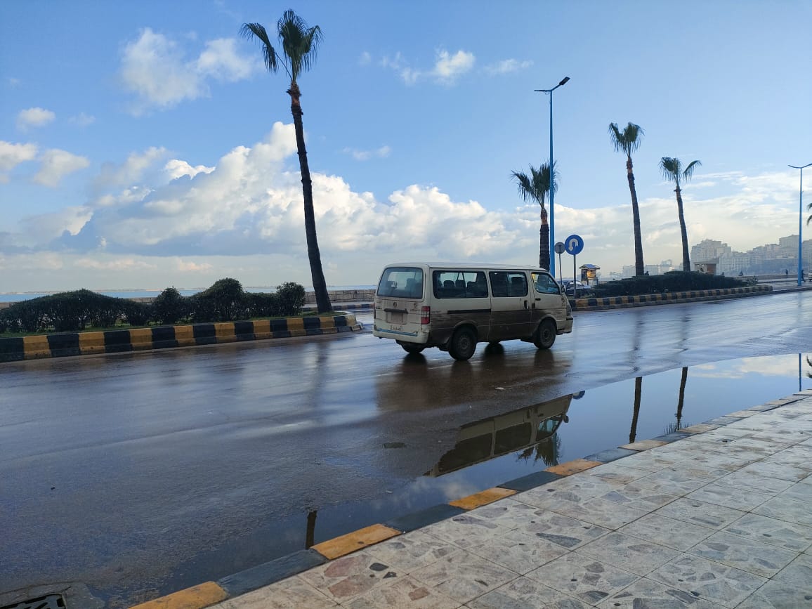 امطار الإسكندرية مع انخافض بدرجات الحرارة