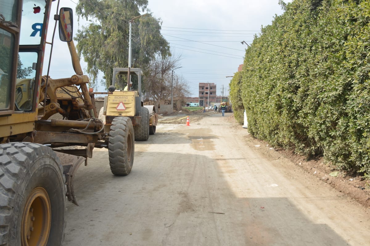 أعمال رصف الطرق