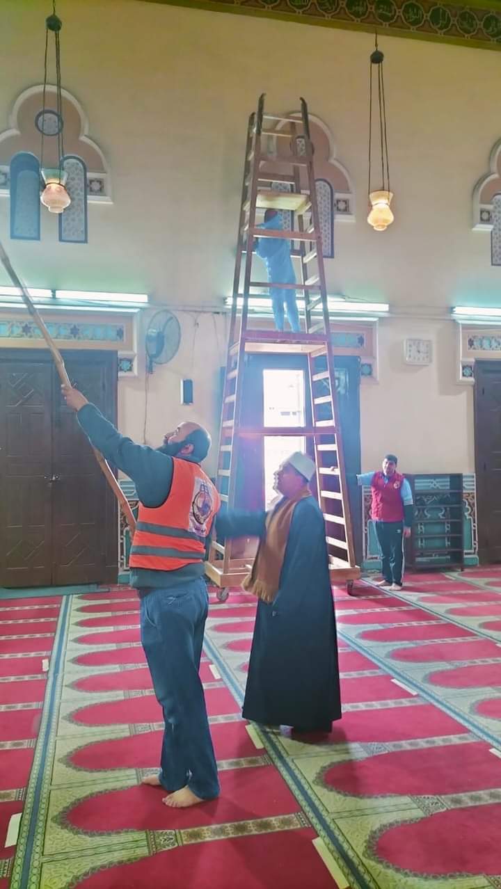 إنطلاق حملة النظافة بجميع مساجد أوقاف دمياط (2)