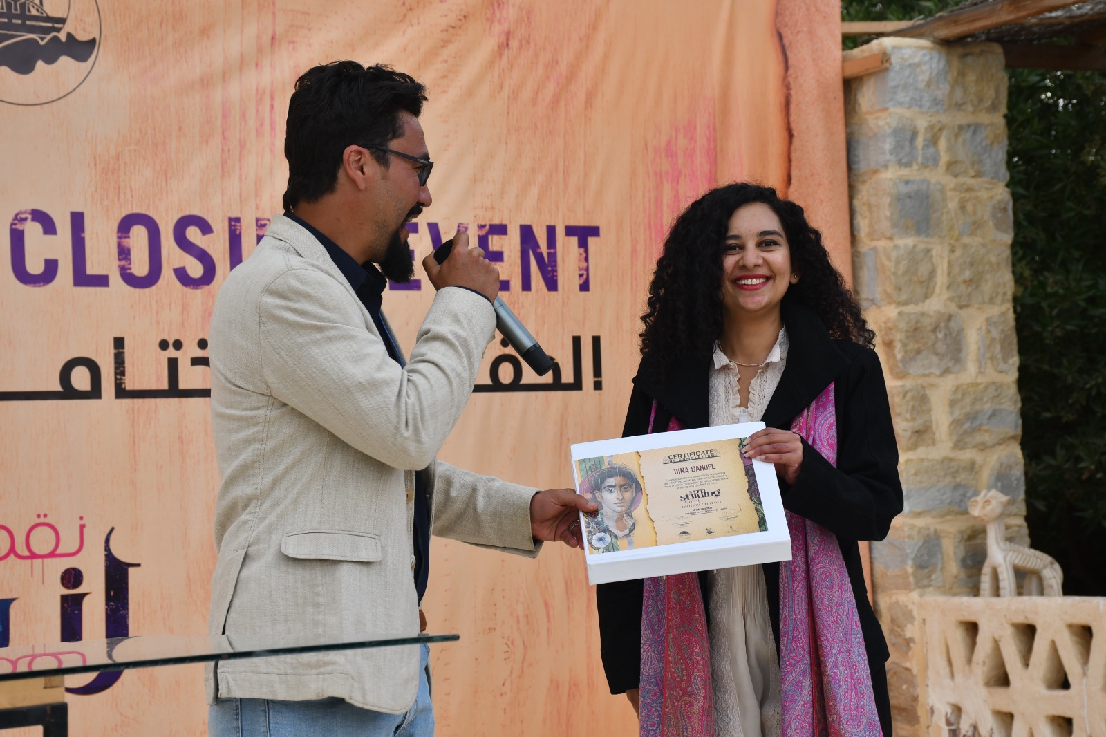 الحفل الختامي لمنحة الإقامة الفنية نقطة انطلاق بقرية تونس فى الفيوم (2)