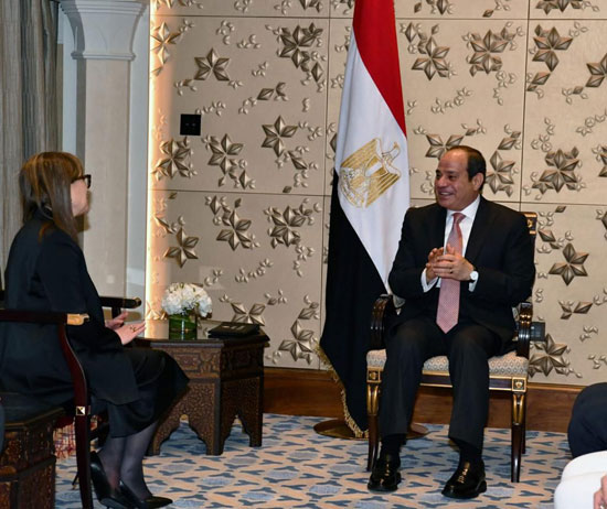 لقاء--الرئيس-عبد-الفتاح-السيسي-مع-نجلاء-بودن،-رئيسة-وزراء-الجمهورية-التونسية-(1)