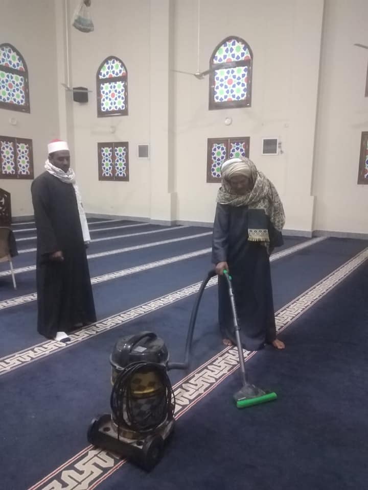تعقيم وتجميل للمساجد قبل قدوم شهر رمضان بالأقصر