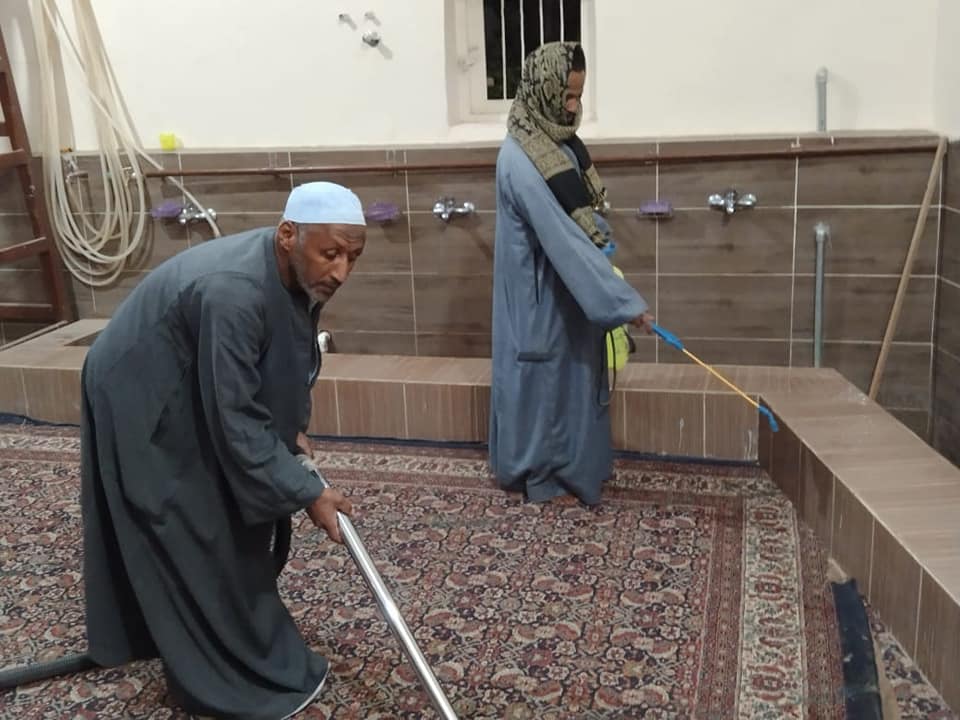 عمليات تجميل ونظافة المساجد يومياً بالأقصر