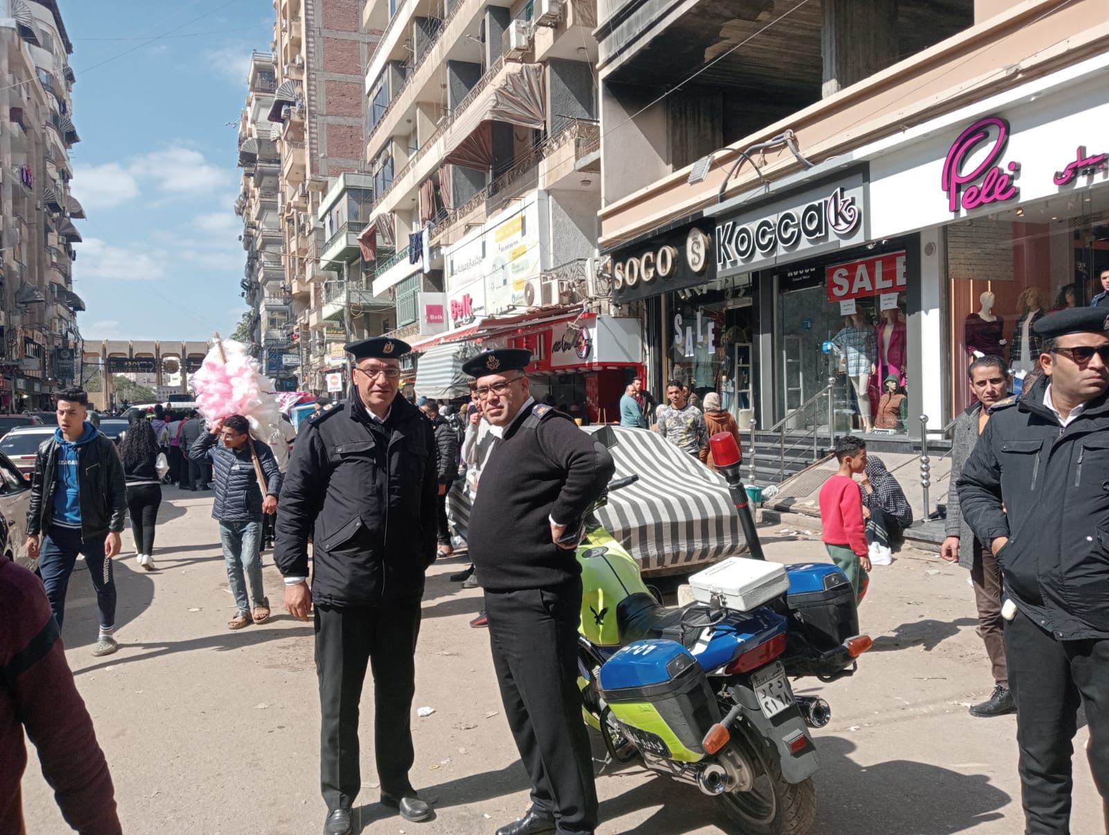 شرطة المرافق تشن حملة داخل مدينه المنصورة