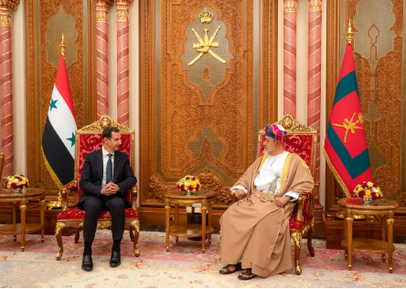 الرئيس بشار مع السلطان هيثم