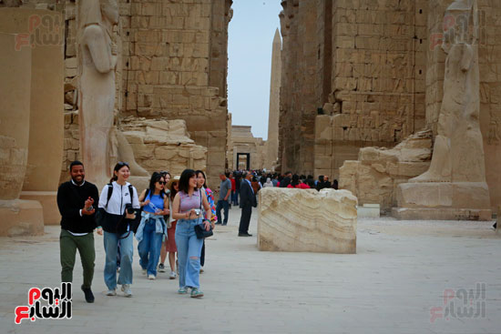 إقبال السائحين على زيارة المقصد السياحي المصري