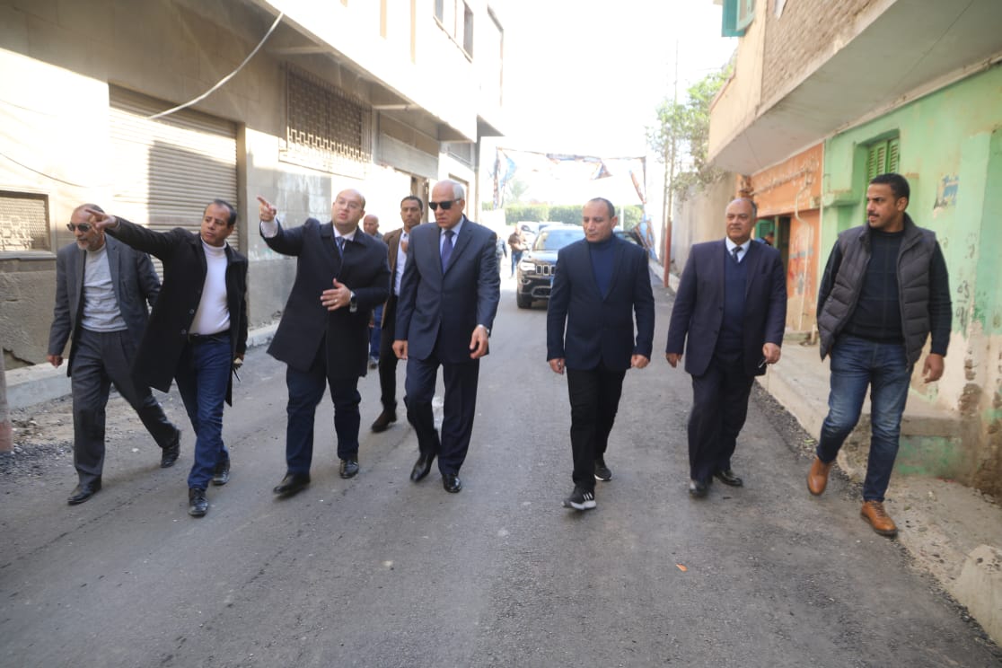 أعمال تطوير شوارع مركز ومدينة البدرشين