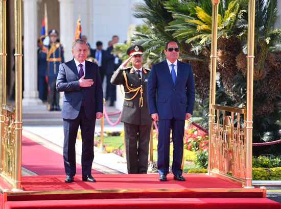الرئيس السيسي ورئيس أوزباكستان (4)