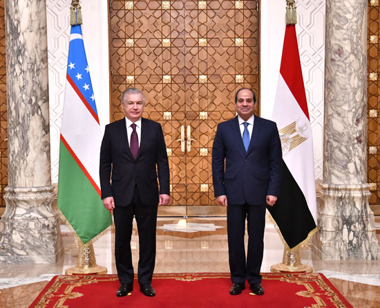 الرئيس السيسي ورئيس أوزباكستان (6)