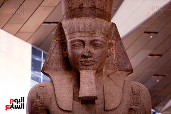 تمثال رمسيس الثاني بالمتحف المصري الكبير (12)