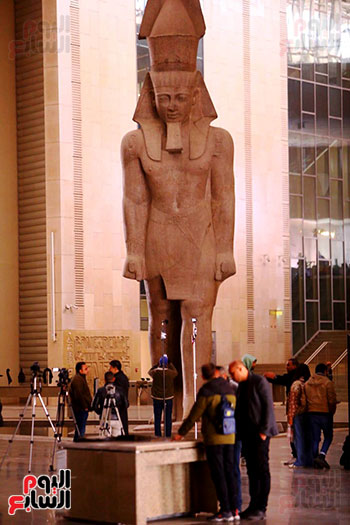 تمثال رمسيس الثاني بالمتحف المصري الكبير (25)