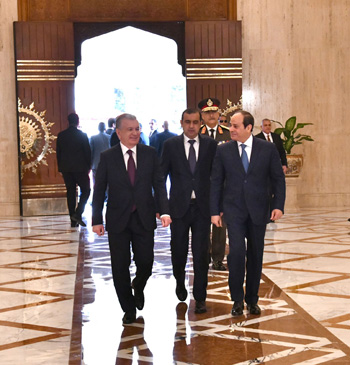 الرئيس السيسي ورئيس أوزباكستان (3)