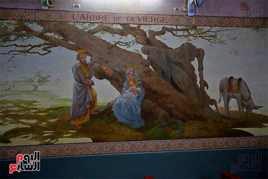 لوحة وجود العائلة المقدسة فى منطقة المطرية