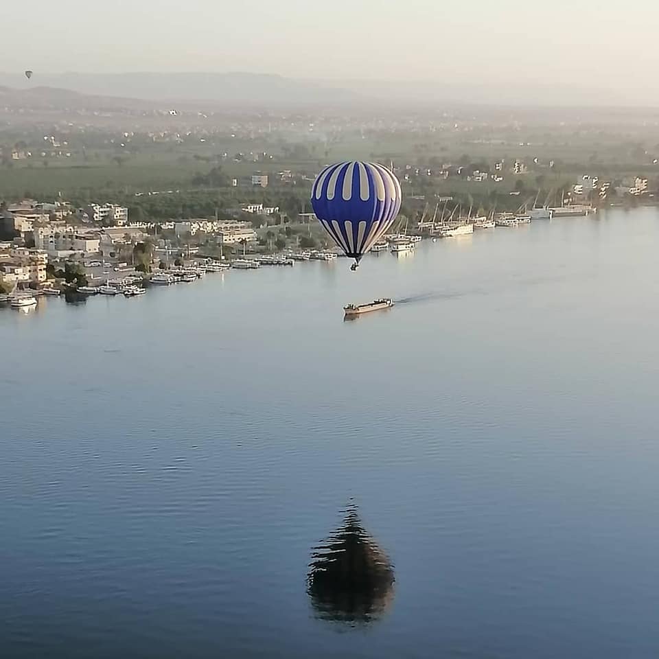 البالونات تغرد أعلى نهر النيل بالأقصر