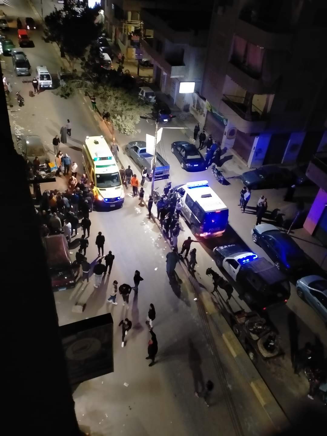 موقع الحادث بمنطقة شارع الموقف الجديد بمدينة بنها (2)