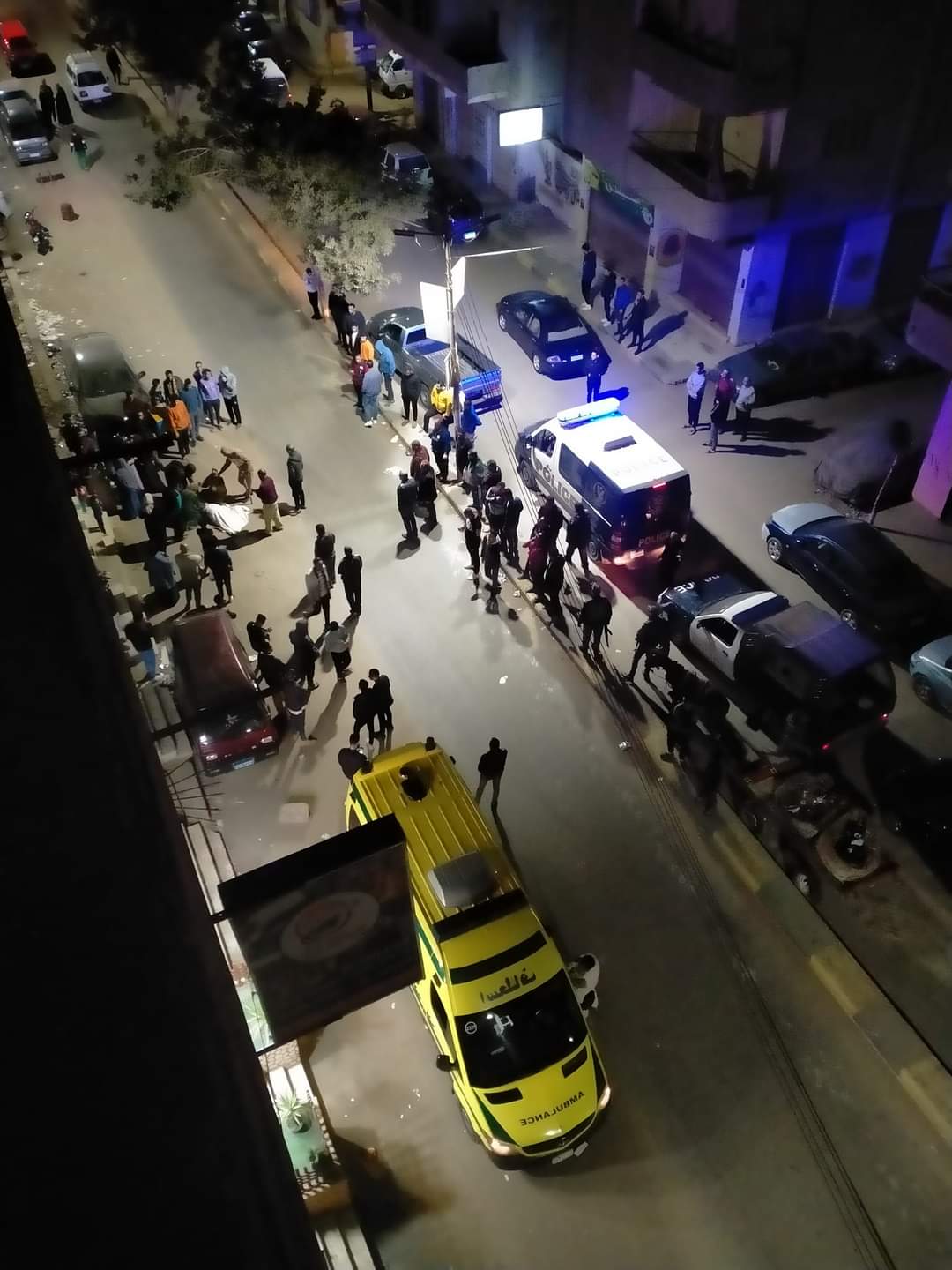 موقع الحادث بمنطقة شارع الموقف الجديد بمدينة بنها (3)