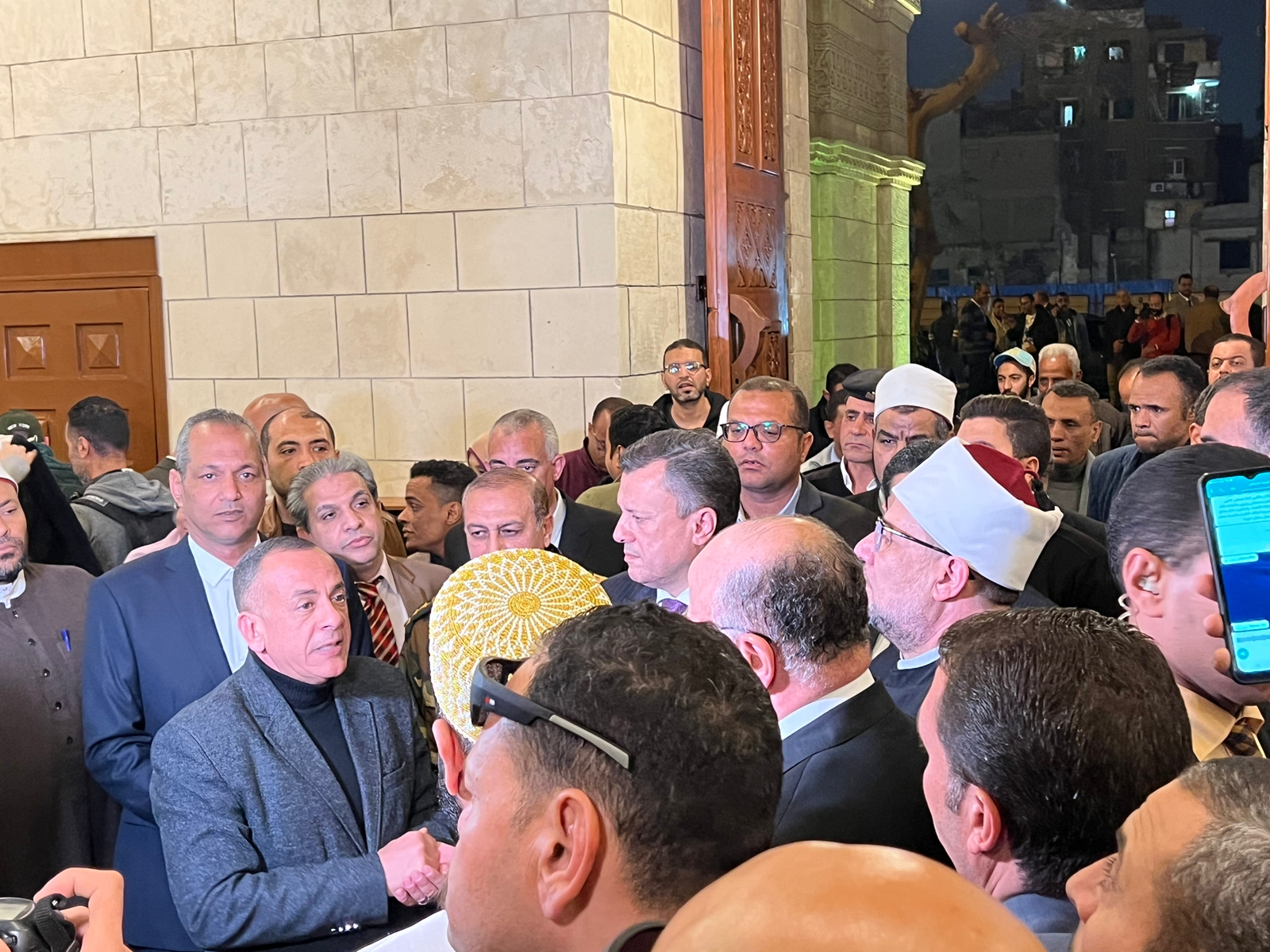 مصطفى الوزيرى خلال الافتتاح