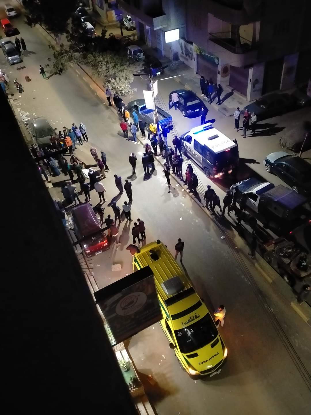 موقع الحادث بمنطقة شارع الموقف الجديد بمدينة بنها (5)