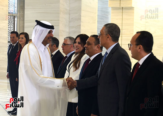 مراسم استقبال رئيس الوزراء فى قطر (14)