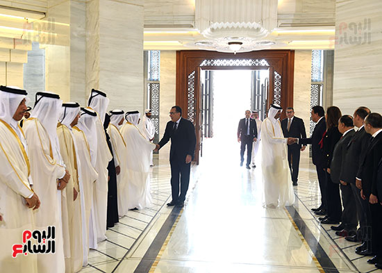 مراسم استقبال رئيس الوزراء فى قطر (10)