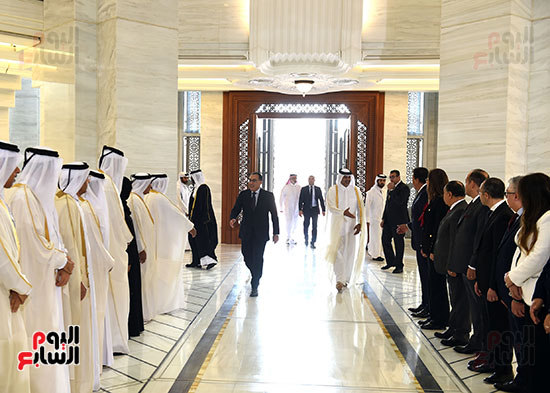 مراسم استقبال رئيس الوزراء فى قطر (9)