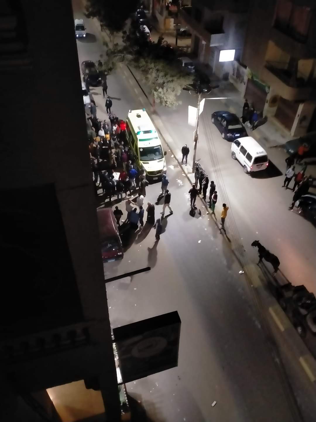 موقع الحادث بمنطقة شارع الموقف الجديد بمدينة بنها (1)