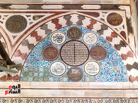 الزخارف والفن الاسلامى من داخل جامع المؤيد