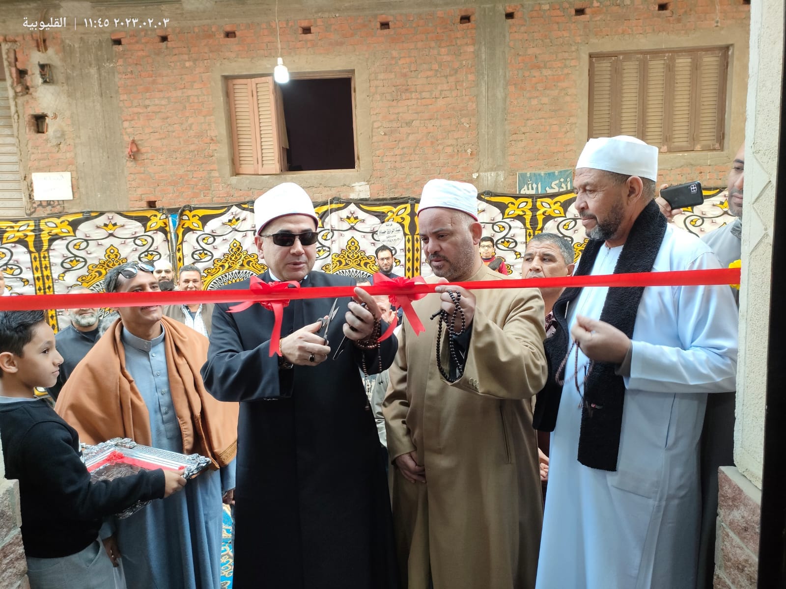 جاانب من افتتاح المسجد