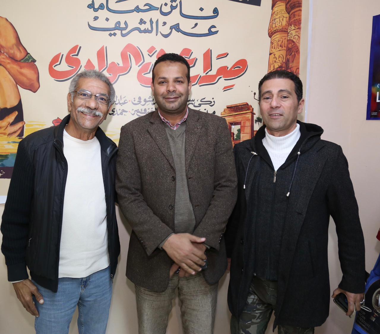 حميدة وسيسيه وسيد رجب في افتتاح معرض أفيشات السينما السنغالية والمصرية بمهرجان الأقصر (7)